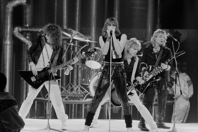 British rock band Def Leppard were formed in Sheffield in 1976. (Photo by Rogers/Daily Express/Hulton Archive/Getty Images)