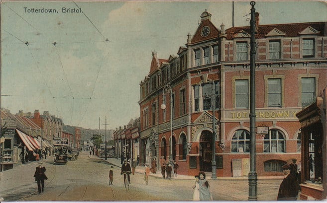 Taken from Wells Road, here we can see the YMCA building which was built 10 years prior, in 1900. The building still remains today and is used as a cafe and gym.