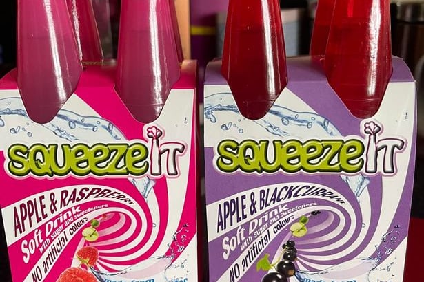 Squeeze It was a sugary fruit flavoured soft drink that was available in the UK from the 1980s up until 2011. To be able to drink the beverage you would have to twist the squeeze top. The popular kids drink was eventually discontinued in 2001, however they may be making a comeback after Farm Foods in Scotland announced it would be selling the iconic drink once again in July 2022. 
