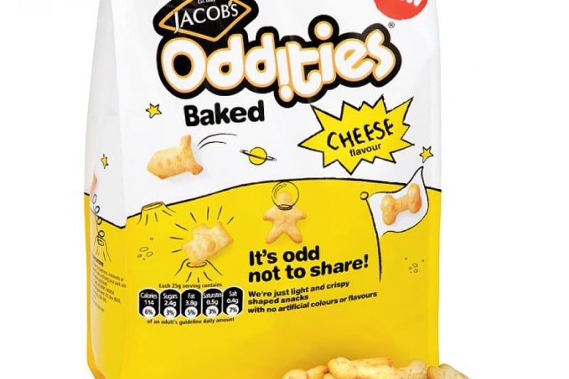Jacob’s Oddities were a great snack for kids because they were created in so many different shapes - and they tasted of cheese.
