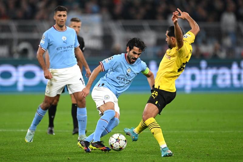 Advanced more in the second period and helped City control the flow of the game. Gundogan saw a shot saved after the break and picked up a second-half booking.