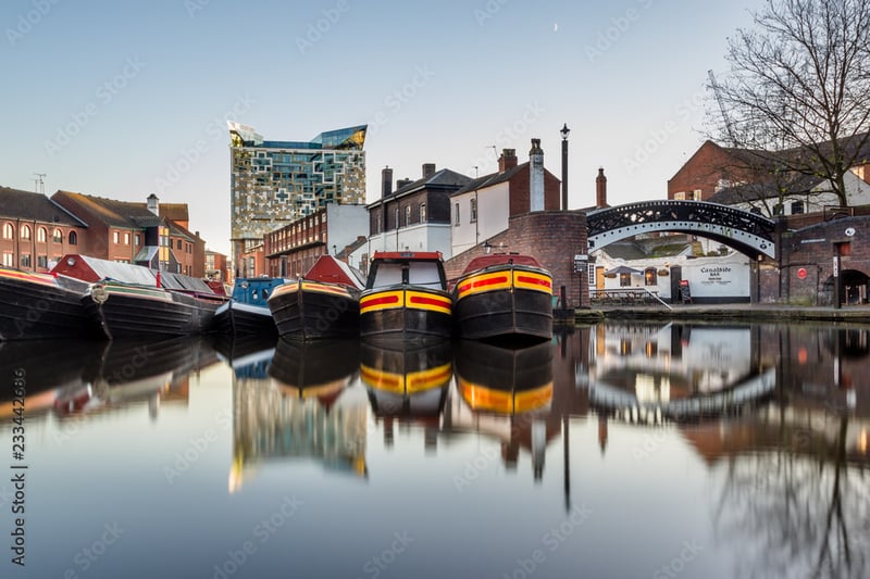 Birmingham is renowned for its waterways which were key as the city of a thousand trades led the industrial revolution. You can see them at their best at Gas Street Basin and Brindleyplace in the city centre. There are plenty of opportunities to take a trip on a boat along them too. 