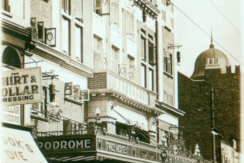 Hippodrome, on East Street, was a four-storey theatre built in 1911 to seat 3000 spectators. It became the Stoll Picture Theatre cinema which operated until 1940 before the building was damaged by bombing. The remaining structure was demolished in 1954 and redeveloped.