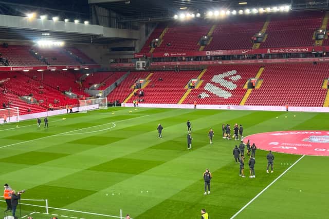 Leeds arrivals at Anfield