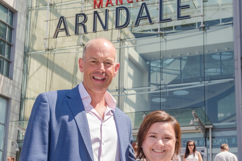Kirstie Allsopp and Phil Spencer dropped into the Arndale Centre in 2018 as part of a UK tour which was encouraging British households to choose a smart meter. Photo: Getty Images