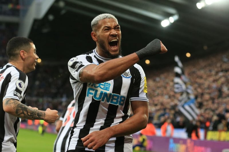 He enjoyed that one. His first goal at St James’ Park this season. 