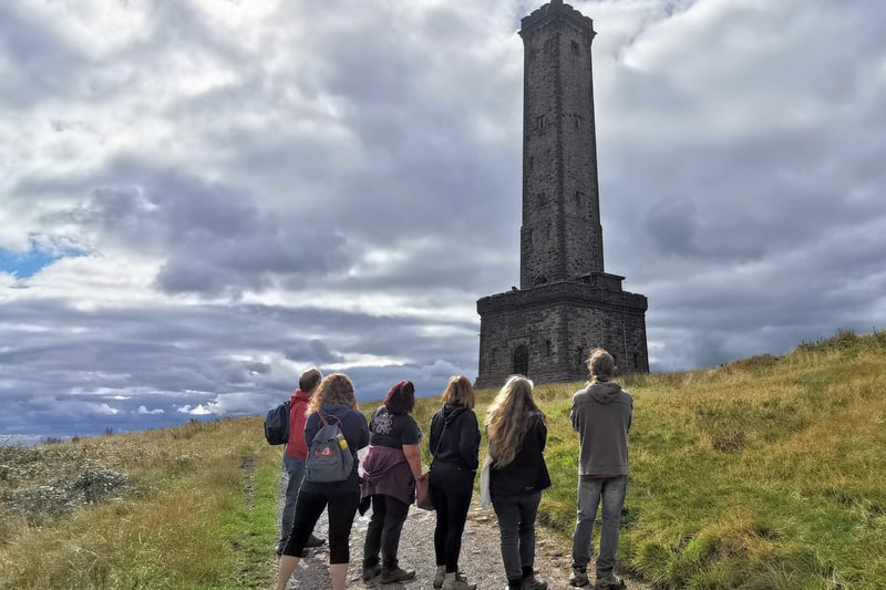 Atop Holcombe Hill, Bury, you will find the Peel Monument and great vantage point to see Manchester and the surrounding areas.  Credit: GM Ringway
