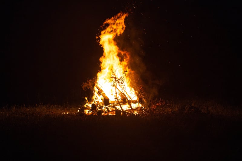 Unlike now, when bonfires are traditionally a part of Bonfire Night customs, our ancestors would light massive bonfires on Halloween. It is said that these fires were started by druids, or celtic priests, and the huge light they produced would bring out people from all across the town, who would then dance and feast together.