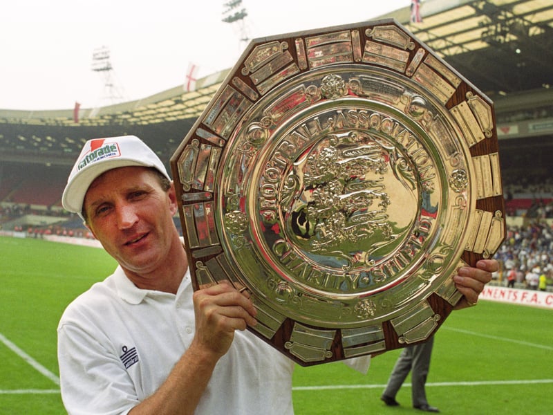 Howard Wilkinson with the Charity Shield in August 1992.