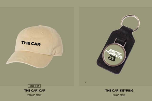 The latest cap from the Arctic Monkeys store, with The Car album name on it, has sold out. (Credit Arctic Monkeys website)