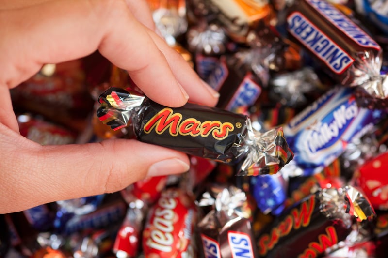 The Mars bar came out as the average option for people in this survey, as  53,997 searches have been made for it in the last five years, ranking it fourth favourite out of the eight choices in the Celebrations tub.