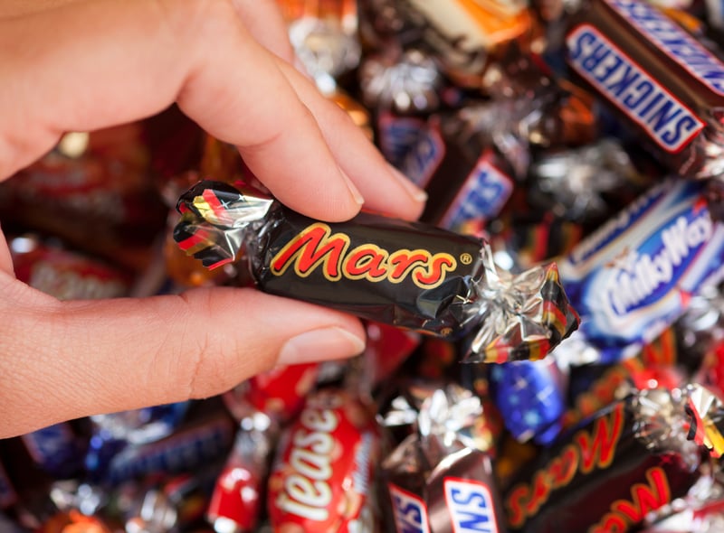 The Mars bar came out as the average option for people in this survey, as  53,997 searches have been made for it in the last five years, ranking it fourth favourite out of the eight choices in the Celebrations tub.
