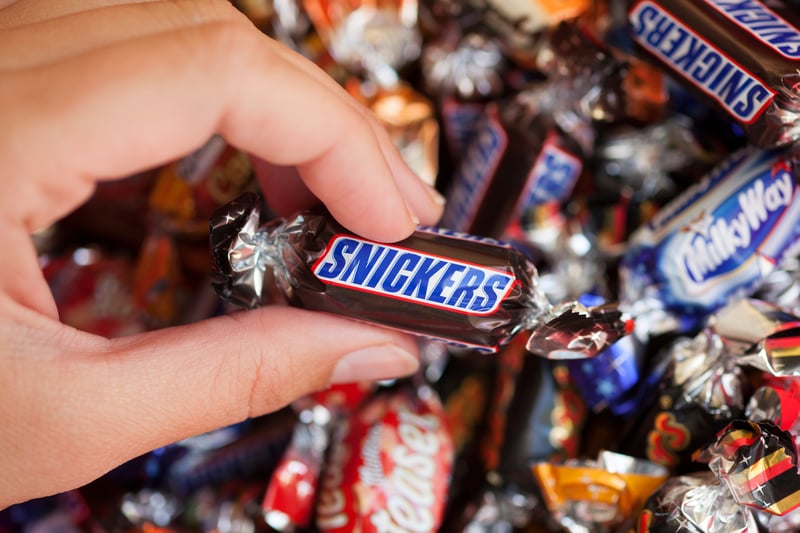 It seems people are also rather fond of nougat, caramel and peanuts as Snickers appears to be the second favourite Celebrations chocolate - with a total of 91,080 searches over the last five years.