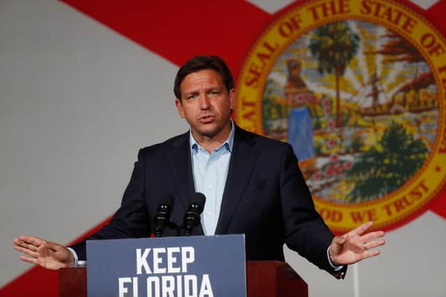 Republican Florida Gov. Ron DeSantis. Credit: Octavio Jones/Getty Images