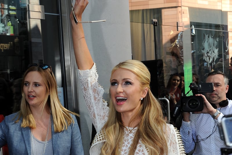 Paris Hilton visited Liverpool ONE in May 2015, to launch her fragrance at Superdrug. Image: Richard Martin-Roberts/Getty.