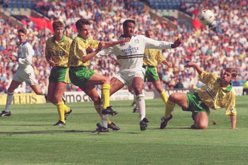 Brian Deane signed from Sheffield United for a club record fee of £2.7 million. He scored the only goal on his Whites Premiership debut against Manchester City on the opening day of the 1993/1994 season.