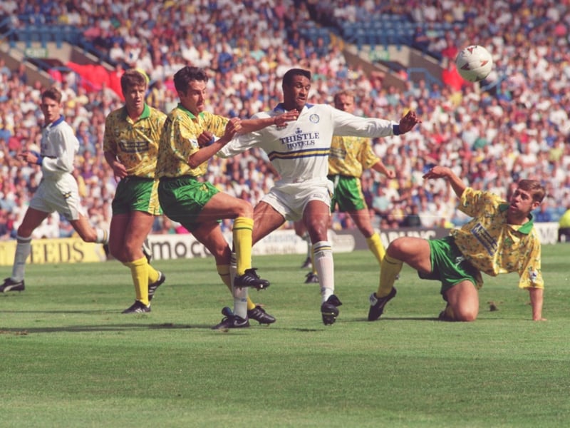 Brian Deane signed from Sheffield United for a club record fee of £2.7 million. He scored the only goal on his Whites Premiership debut against Manchester City on the opening day of the 1993/1994 season.