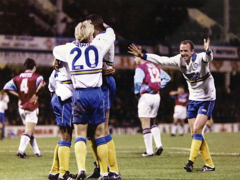 Rod Wallace scores his seventh goal in seven Premiership games to seal a 1-0 win over West Ham United at Upton Park in December 1993.