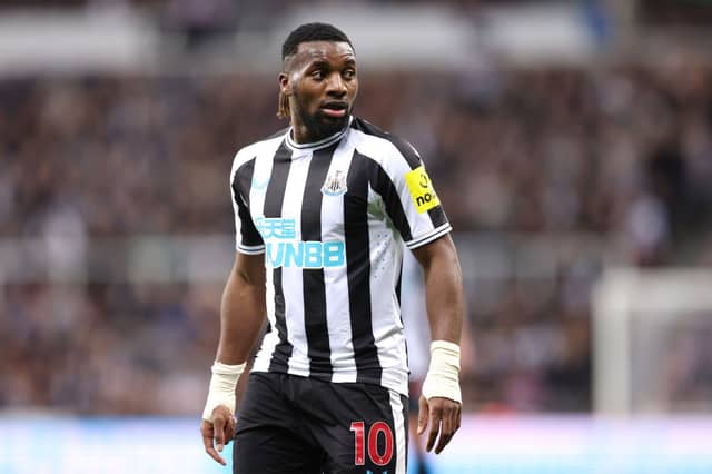 Newcastle United winger Allan Saint-Maximin. (Photo by George Wood/Getty Images)