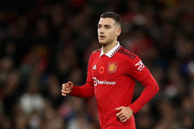 Diogo Dalot is unavailable for Sunday’s game. Credit: Getty.