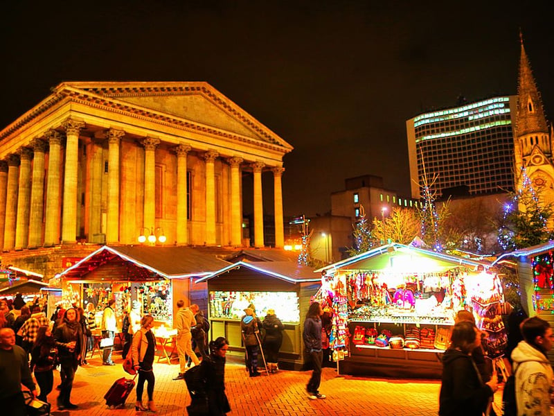 Birmingham’s Frankfurt Christmas market is the biggest Frankfurt Christmas market outside of Germany. Live music, rides, food, and the amazing environment is not something that should be missed! (Photo by Christopher Furlong/Getty Images)