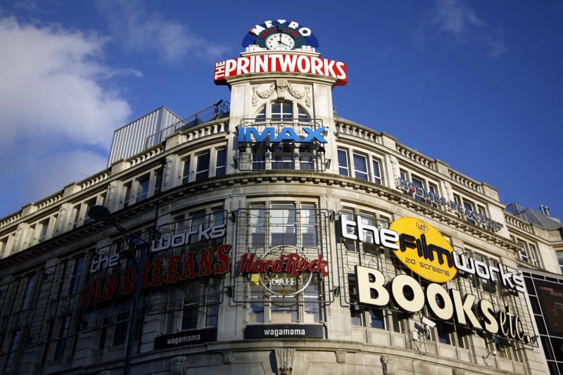 For most of its life, the Printworks was home to newspaper printers, such as the Manchester Evening Chronicle and the Daily Mirror. It used to be called Withy Grove Printing House and was built in 1873. Credit: Gary M. Prior/Getty Images