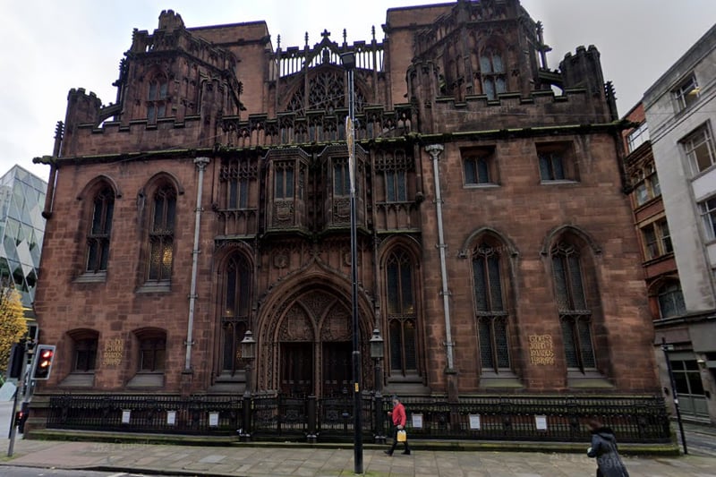 The University of Manchester’s John Rylands Library is one of the finest examples of Victorian neo-Gothic architecture and even more stunning on the inside than is on the outside. It was built in 1890 and became part of the university in 1972.   Credit: Google Street View