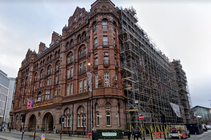 One of the most famous hotels in the city centre, it was the location for a recent Liam Gallagher music video. This luxury hotel, built in 1903, recently had a £14million renovation. Credit: Google Street View