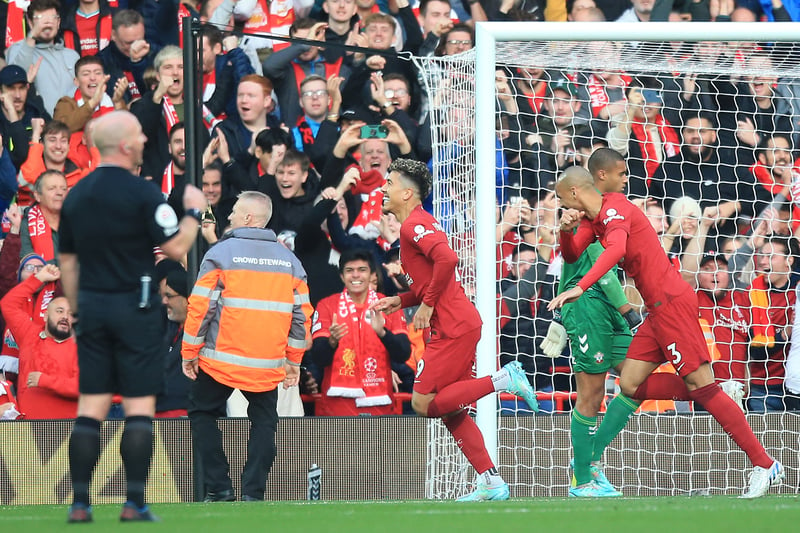 Expertly glanced home to open the scoring. Then FIrmino’s movement in the first half gave the visitors all sorts of problems, slipping in Robertson for Nunez’s second. Put a header just over in the second half and continued to torment Southampton. Subbed in the 76th minute. 