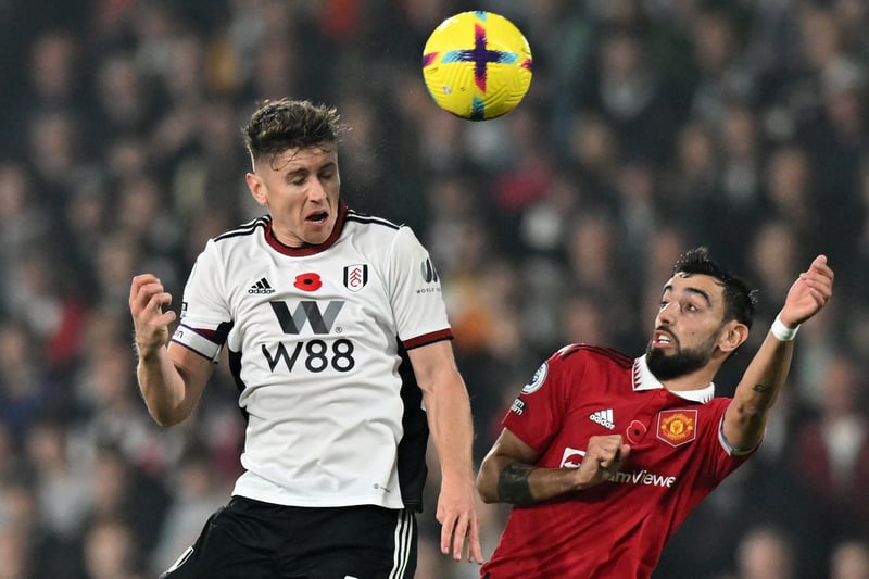 Had a tough clash up against Fulham’s midfield of Tom Cairney and Joao Palhinha. Couldn’t really stamp his mark on the game. 