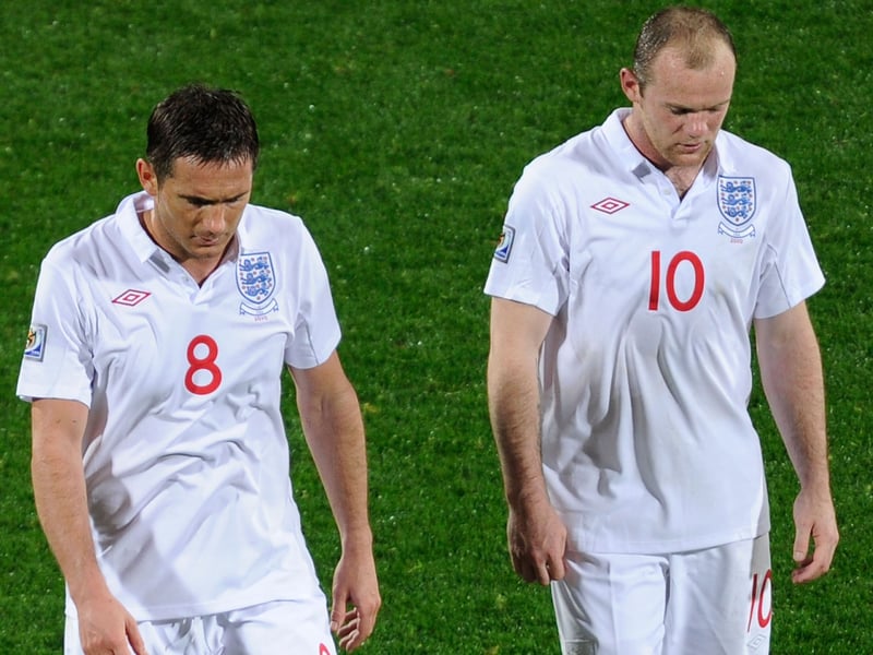 An image to sum up a tournament as England sneaked through the group containing the USA, Slovenia and Algeria before being battered by Germany in the round of 16. They looked decent in their abysmal performance with a neat effort from Umbro once again.