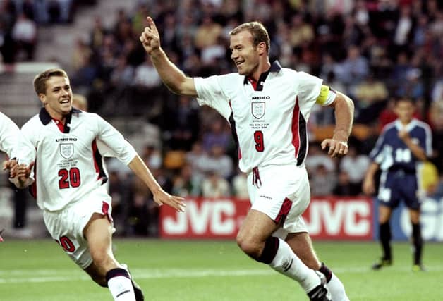 Michael Owen’s breakthrough tournament, David Beckham’s red card and a(nother) heartbreaking exit at the hands of Argentina. A slight change from Umbro in this kit from their Euro 96 effort.