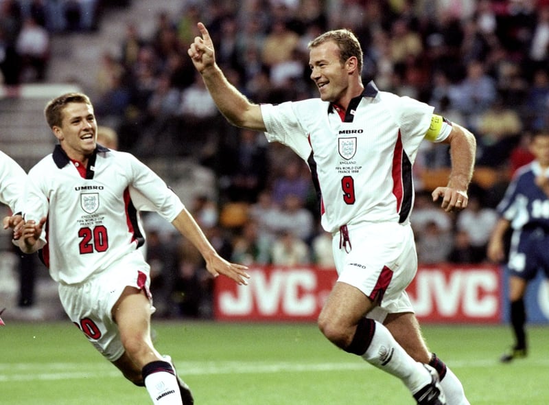 The Geordie striker captained England at France 98 and scored two goals in four appearances - including a penalty as Glenn Hoddle’s side exited the competition in the first knockout round with a shoot-out defeat against Argentina.