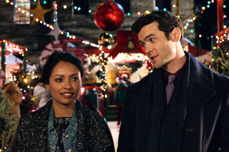 In this festive romantic comedy a struggling but talented photographer inherits an antique holiday advent calendar which seem to predict the future. But will she discover love this holiday season? (Pic: Netflix)