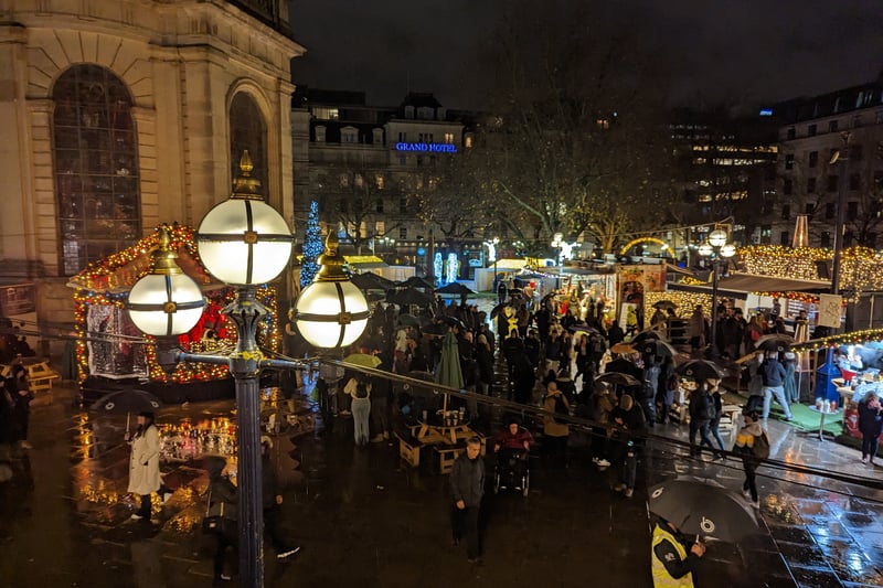 Be ready to be dazzled at the beautifully lit market 