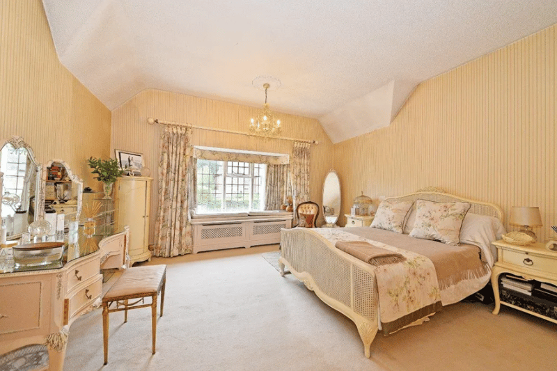 Another elegant double bedroom in the property.