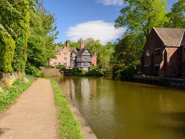 Worsley in Salford has lovely waterside strolls and some striking architecture Credit: Marketing Manchester