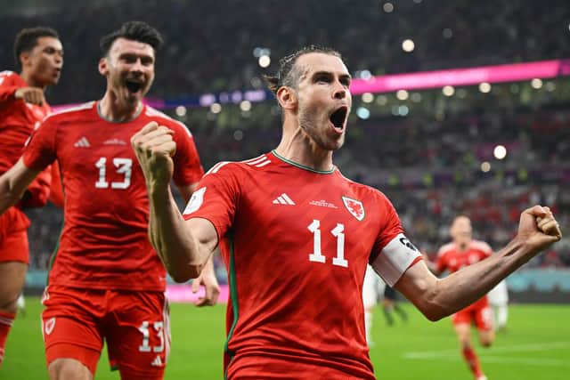 Gareth Bale scored Wales first World Cup goal in 64 years as they drew 1-1 with the USA in their first match of the tournament. (Credit: Getty Images)