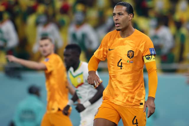 Virgil van Dijk of Netherlands during the FIFA World Cup Qatar 2022 Group A match between Senegal and Netherlands (Getty Images)