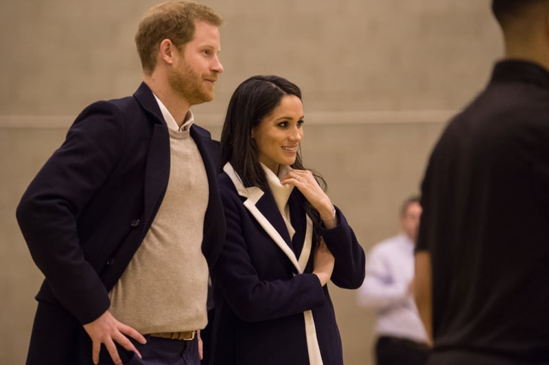 Prince Harry and Meghan Markle watch Coach Core apprentices taking part in a training masterclass (Photo by Oli Scarff - WPA Pool/Getty Images)