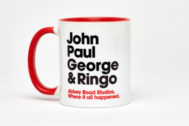 Cute mug which is part of Abbey Road’s ‘Where It All Happened’ range. Purchase here: Image: https://shop.abbeyroad.com/The-Beatles/*/The-Beatles-Where-It-All-Happened-Names-Mug/65UE00001RF