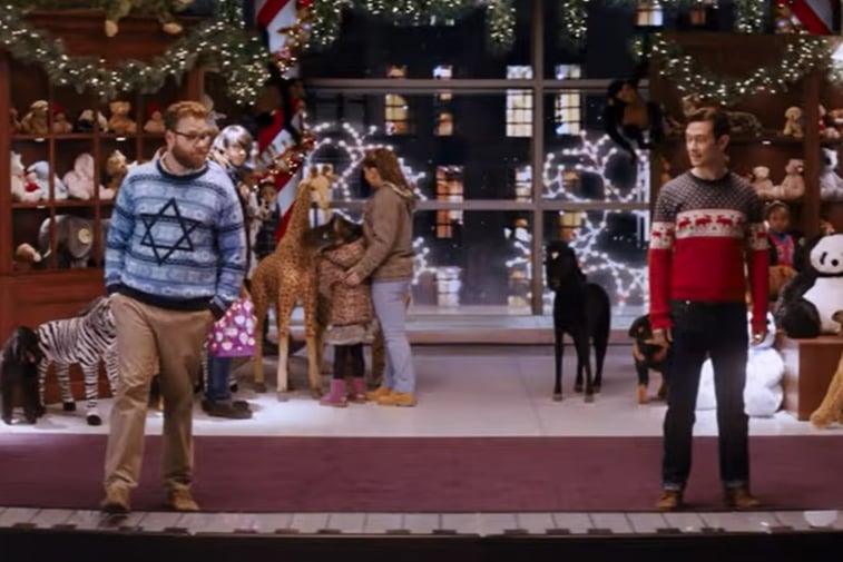 Starring Joseph Gordon-Levitt, Seth Rogen and Anthony Mackie, this festive film follows three friends who decide to celebrate the holidays with a bang. To make it as memorable as possible, they go in search of Nutcracka Ball, the most exclusive Christmas party in New York (Pic: Amazon Prime Video)