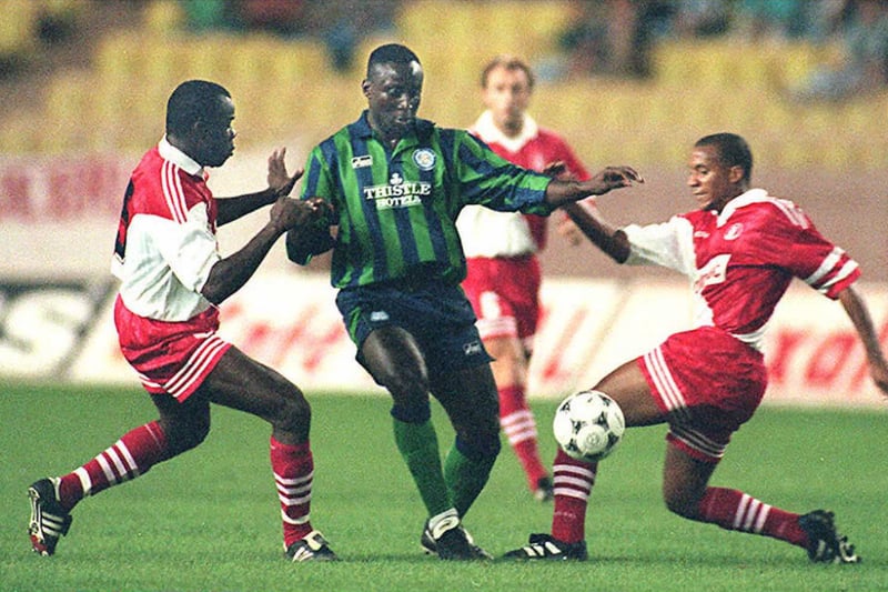 The Whites’ season gets off to a strong start with Tony Yeboah scoring a hat-trick in their UEFA Cup opener away to Monaco in September.