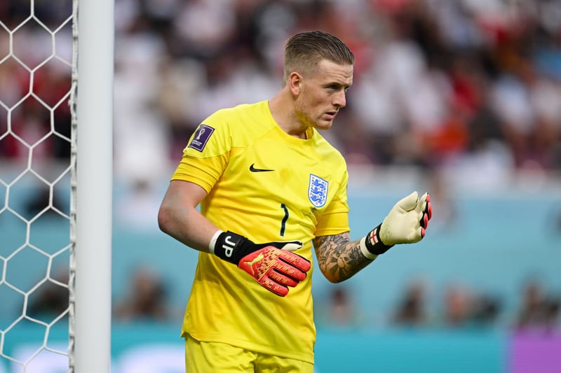 England’s goalkeeper looks like he is in business and hates conceding