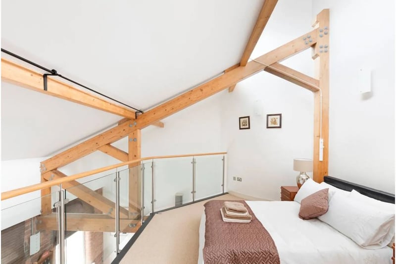 Don’t let the mezzanine style fool you; there is still ample privacy for the lucky dweller who takes this bedroom