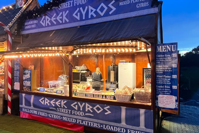 Some Greek street food will cost you around a tenner with loaded fries £8.