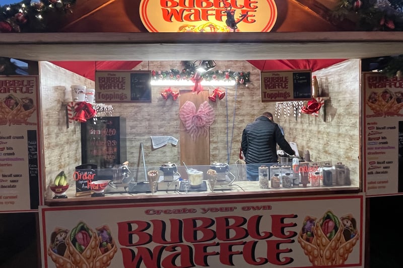 Christmas and sugar go hand in hand. A Bubble Waffle costs £5.