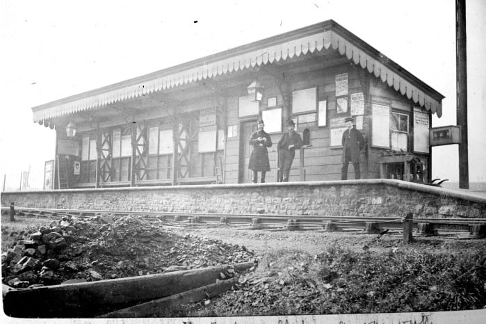 Avonmouth railway station was the terminus of the Bristol Port Railway and Pier.  It opened in 1865 and had two platforms and an adjacent hotel. The station was closed in 1902 as the land was required for the expansion of Avonmouth Docks.