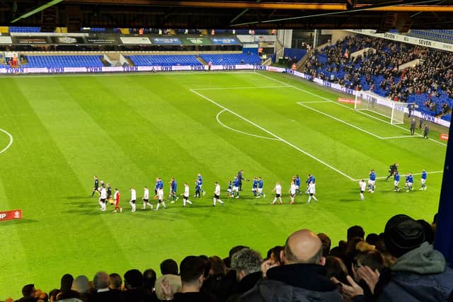 The teams are out at Portman Road... 