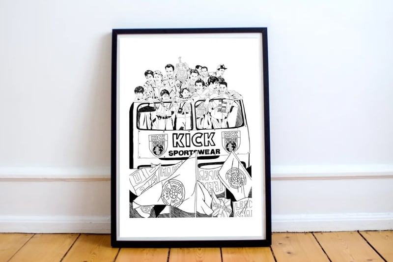 Remember United’s iconic First Division title win with this charming illustration. Available to buy at https://joshparkyart.bigcartel.com/product/first-division-champs.